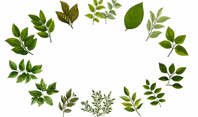 Fresh Green Leaves Collection for Natural Design Projects