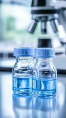 Two bottles of water on a table, hydration concept demonstrating refreshing beverage choices