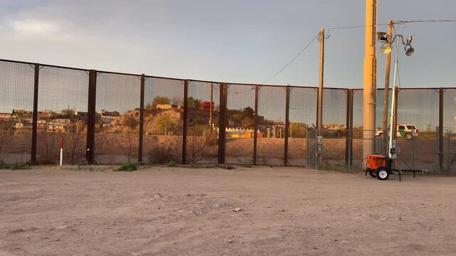 USA Mexico Border Patrol Driving By