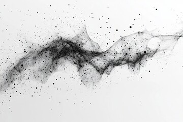 Exploration of Abstract Geometric Art Featuring Particles and Lines in AI Technology Design. Generative AI