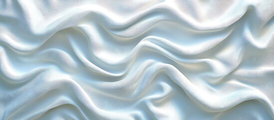 Obraz premium Light fabric drapes, texture and folds, close up