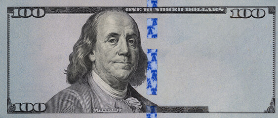 U.S. 100 dollar with empty area