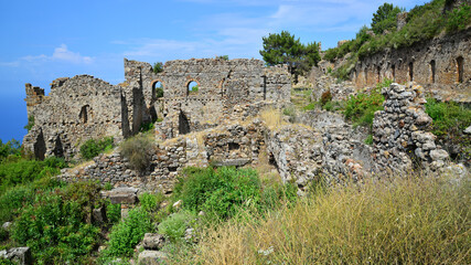 Fototapeta premium Syedra Ancient City, located in Antalya, Turkey, is an important tourism region.