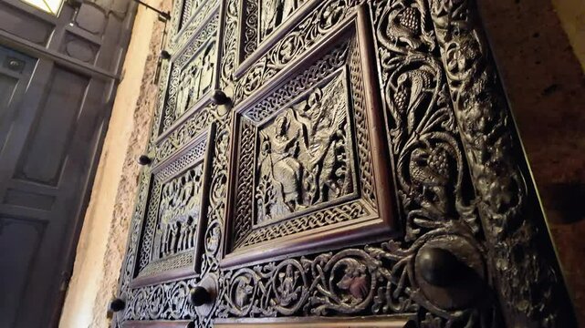 Details of the door of the cathedral in Split