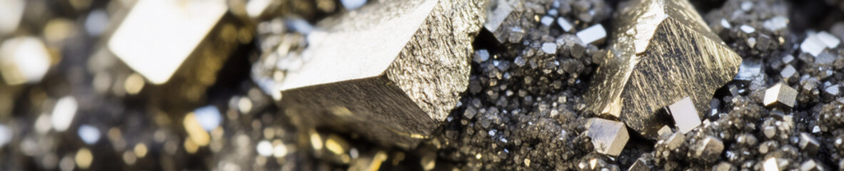 Neodymium mineral close-up showcasing unique crystal formation. Generative AI