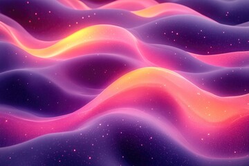 Obraz premium Abstract Waves of Color: Pink, Purple, and Gold Glitter