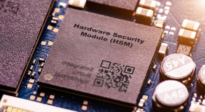 Hardware Security Module (HSM) A dedicated IC for managing cryptographic keys and performing encryption.