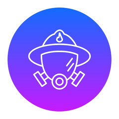 Obraz premium Fireman Mask Icon