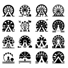 Ferris Wheel Icon Set