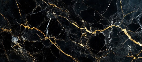 Black Gold Marble Texture Background