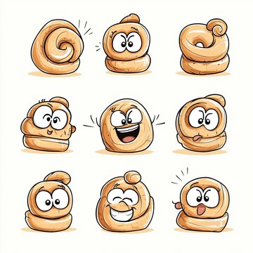 Cartoon poop emojis with various expressions, against a white background. Blog posts, social media