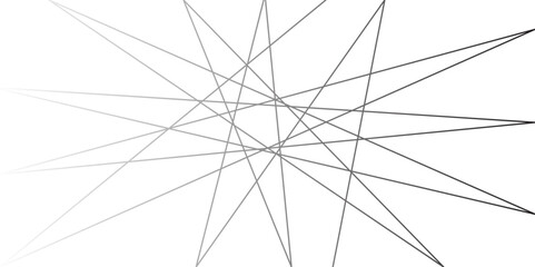 Abstract lines in black tone of many squares and rectangle shapes on white background.Random lines background Metal grid isolated on the white