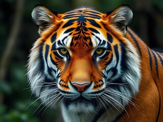 Naklejka premium Portrait of a tiger.