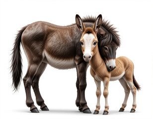 Obraz premium Gentle Companion: Donkey