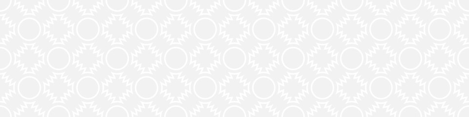 Seamless trendy pattern of stripes and diamonds, geometric white shapes for textiles and wallpaper. Abstract panoramic pattern on a gray background for a New Year or wedding cover or card.