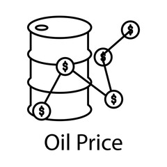 Oil Price – Graph Indicating Market Fluctuations in Oil Value