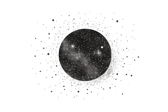 Space astronomy night moon.