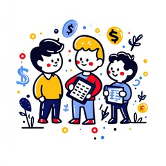 Team showing finance data. Group of people are planning business strategies, budget. Use advertising