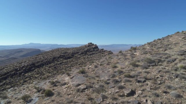 Aerial of green desert hills in St George Utah in Warner Valley