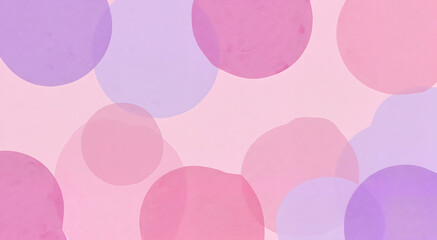 Soft pastel circles on light pink background