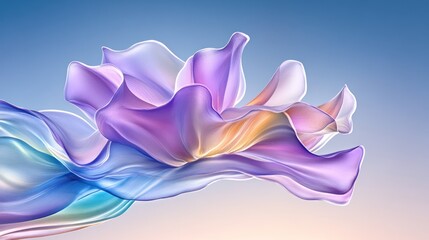 Obraz premium Abstract cloth flower on colored background for decoration, wallpaper, or artistic use
