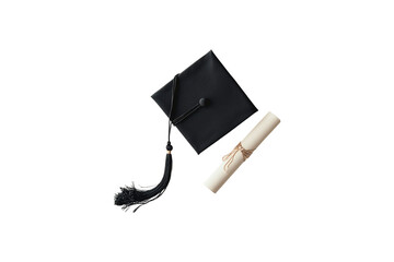 Graduation Cap and Diploma Achievement Success