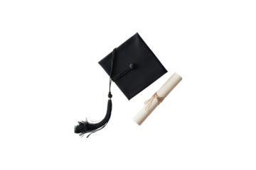 Graduation Cap and Diploma Achievement Success