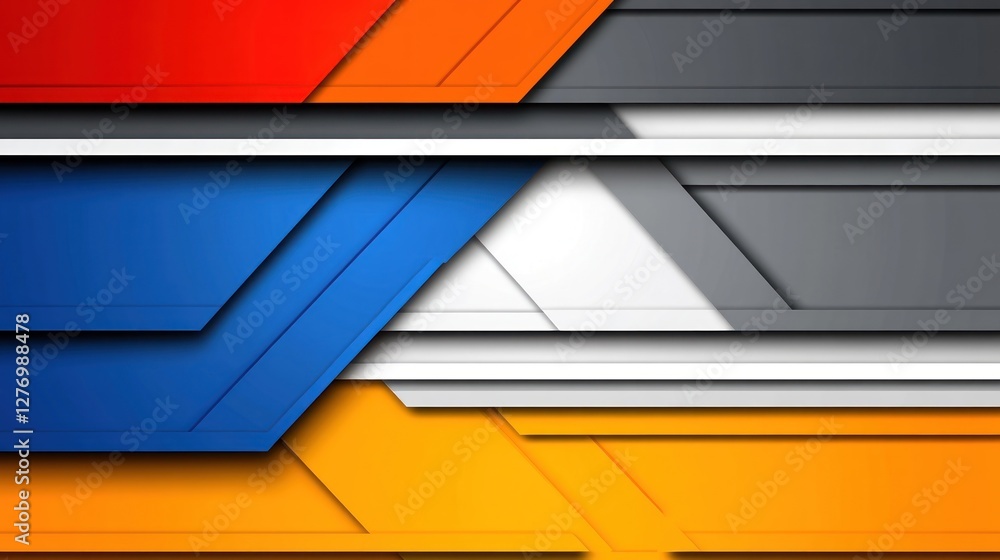 Poster abstract geometric background with colorful shapes for presentations, templates and design