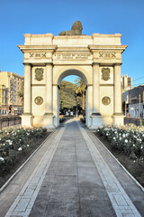 Arco Británico (Spanish for British Arch) monument on Avenida Brasil, in Valparaíso, Chile.