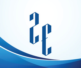 ZE letter logo design template elements. Modern abstract digital alphabet letter logo. Vector illustration. New Modern logo.