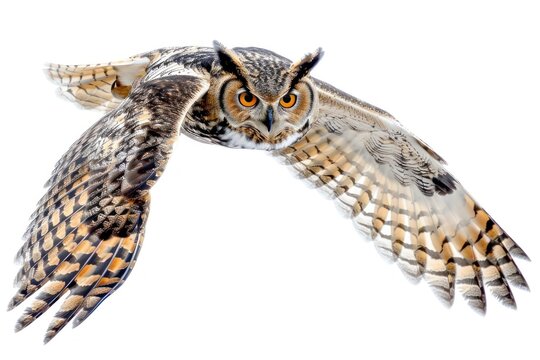 Majestic owl in flight - Powered by Adobe