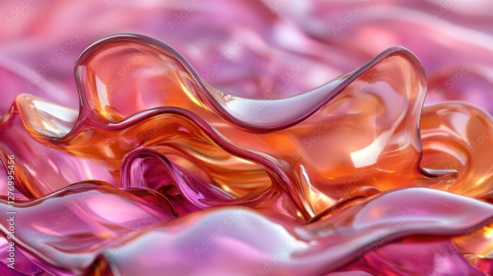 Poster abstract splash of liquid creating a beautiful, delicate effect. ideal for backgrounds or textures
