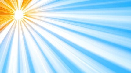 Abstract sunburst design, bright, sunlit sky background, perfect for presentations and website designs