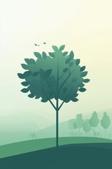 Fototapeta premium Green tree in Spring