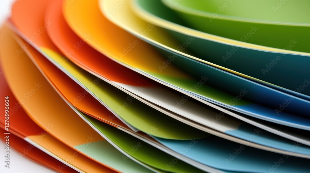 Poster abstract view of multicolor paper. potential use backgrounds for graphic designs