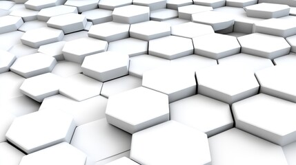 Abstract white hexagon pattern. Technology background for modern designs and presentations