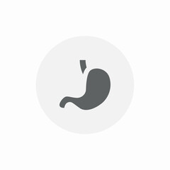 stomach organ icon sign vector