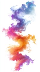 Abstract Colorful Ink Swirls: A Vibrant and Dynamic Composition