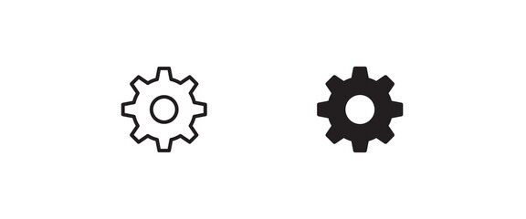 Setting icon, Tools, Cog, Gear, help options account, Settings, Cogwheel, mechanism Operations icons button, vector, sign, symbol, logo, illustration, editable stroke, flat isolaated on white