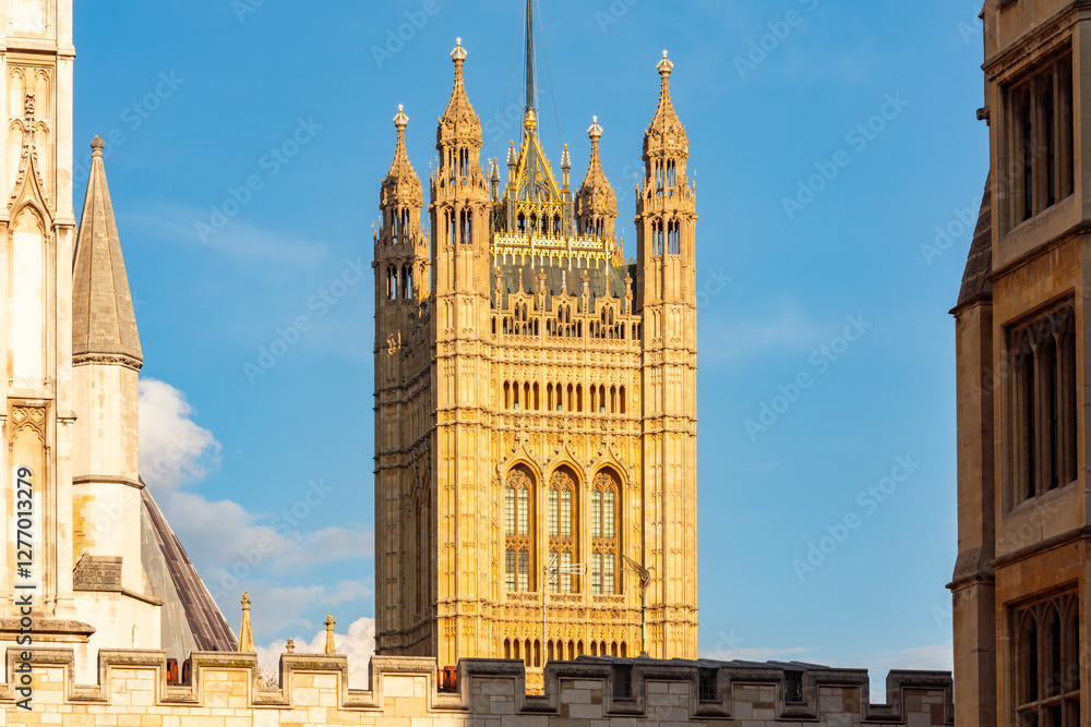 Canvas Prints Victoria tower of Westminster Palace (Houses of Parliament), London, UK