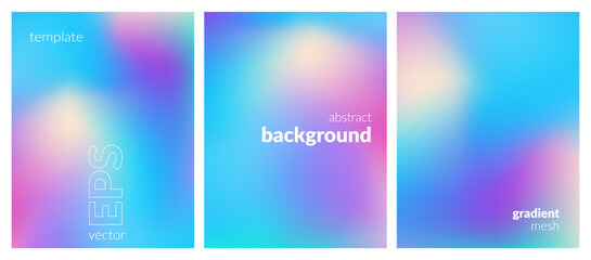 Abstract liquid background layout. Light color blend. Blurred fluid effect. Gradient mesh. Mockup modern design template for posters, ad banners, brochures, flyers, covers, websites. EPS vector image