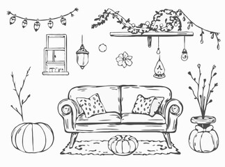 Cozy Handmade Sketchy Vector Elements