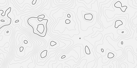 Abstract topographic contour line map, geographic mountain line map, topographic lines wavey backdrop topology contour background.