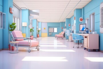 Hospital architecture furniture building.