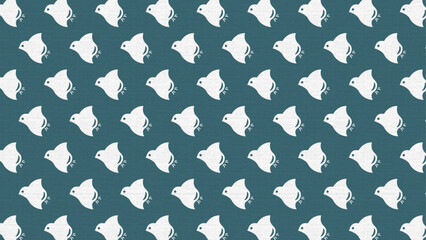 retro pop flying bird seamless pattern, Japanese traditional pattern, vector graphic resources, 16:9 widescreen wallpaper / backdrop