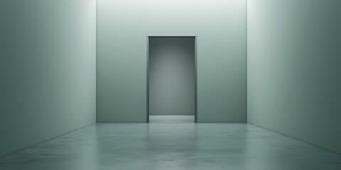 Ethereal Portal to the Unknown Realm of Stillness and Reflection within Minimalist Architecture