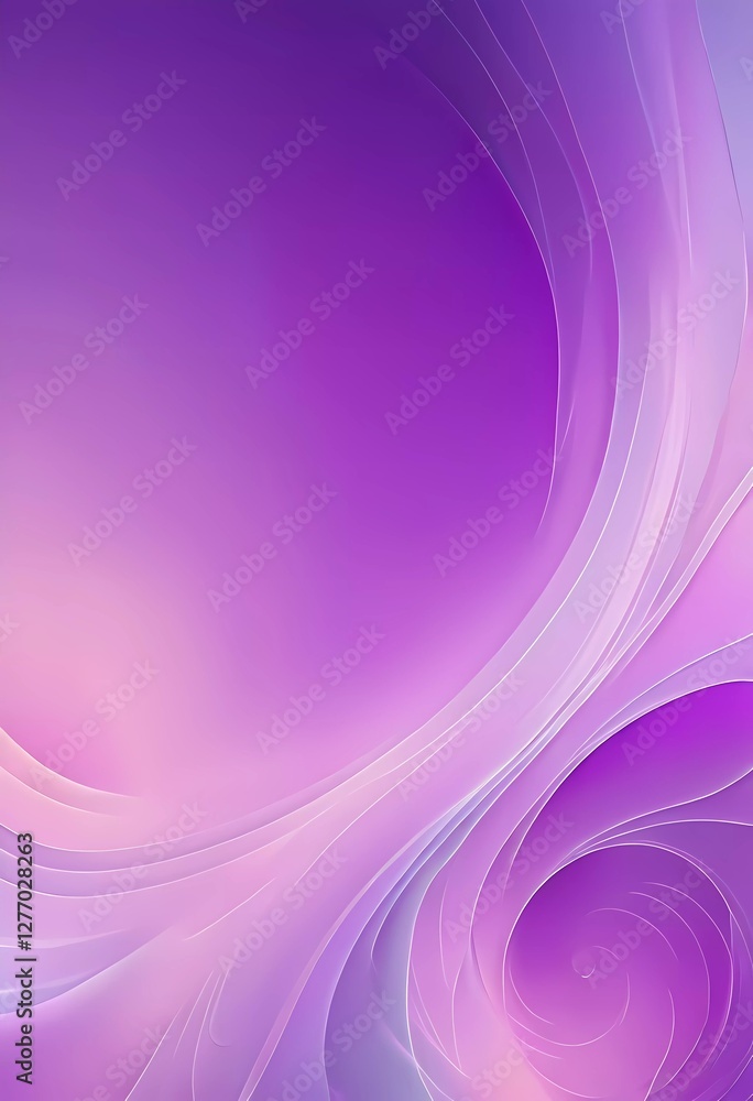 Poster soft purple pastel tones blend seamlessly in swirling patterns, creating an enchanting gradient that
