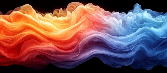 Obraz premium Abstract Fluid Motion, Color Transitions, Background, Graphic Design, Stock Image