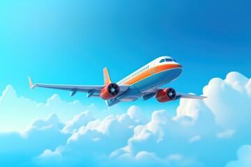 Obraz premium Airplane aircraft airliner vehicle.