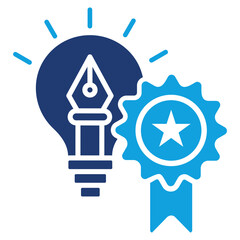 Branding Flat Blue Icon
